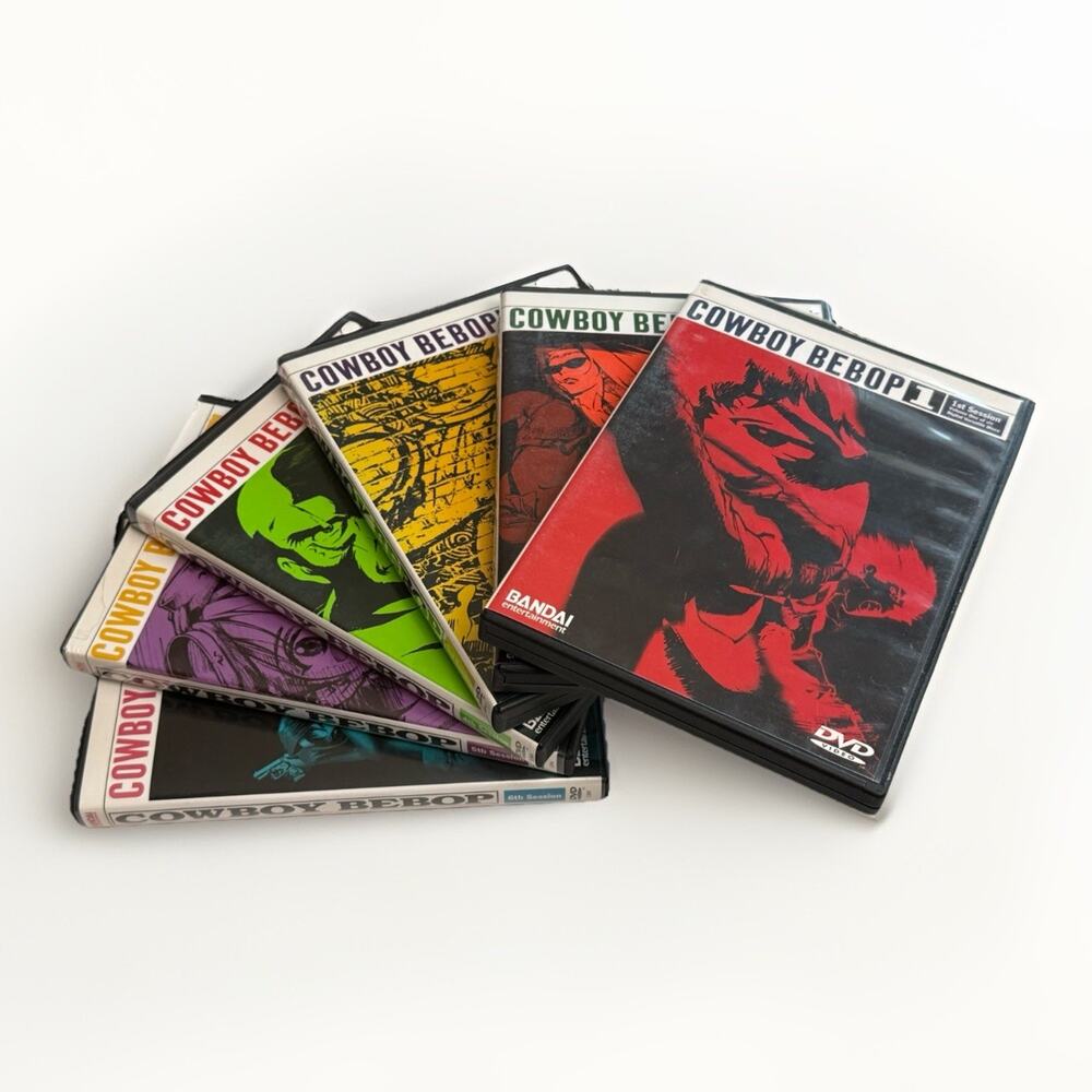 Cowboy Bebop Complete DVD Set Sessions 1–6 Bandai Entertainment Anime 1998